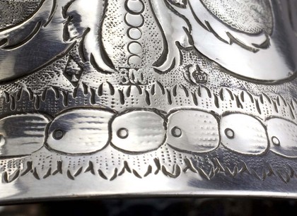 Antique German Silver Marriage (or Bridal) Cup - also called Wager Cup